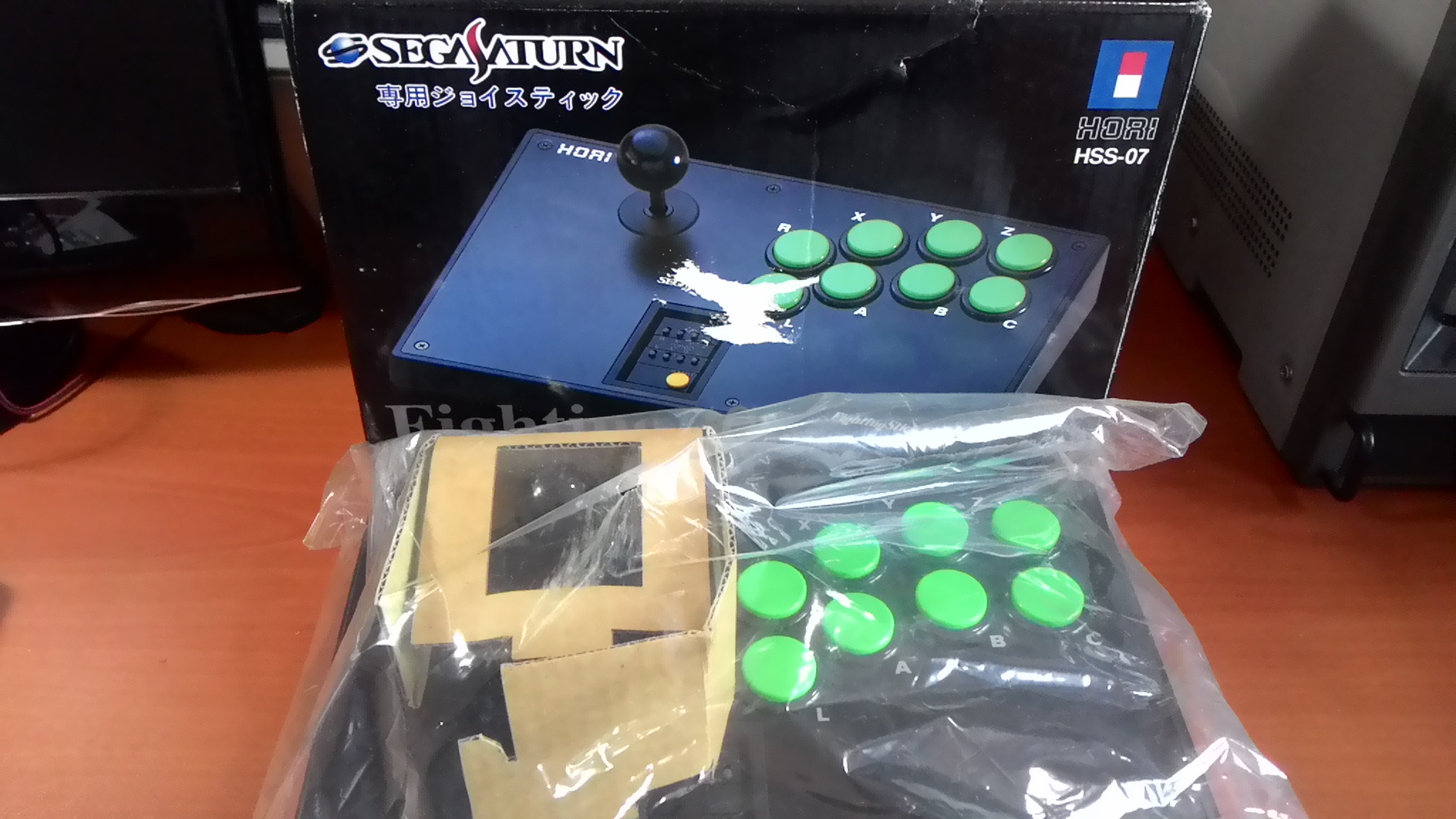 HORI Fighting Stick SS HSS-07 pour manette Sega Saturn Arcade testée Japon